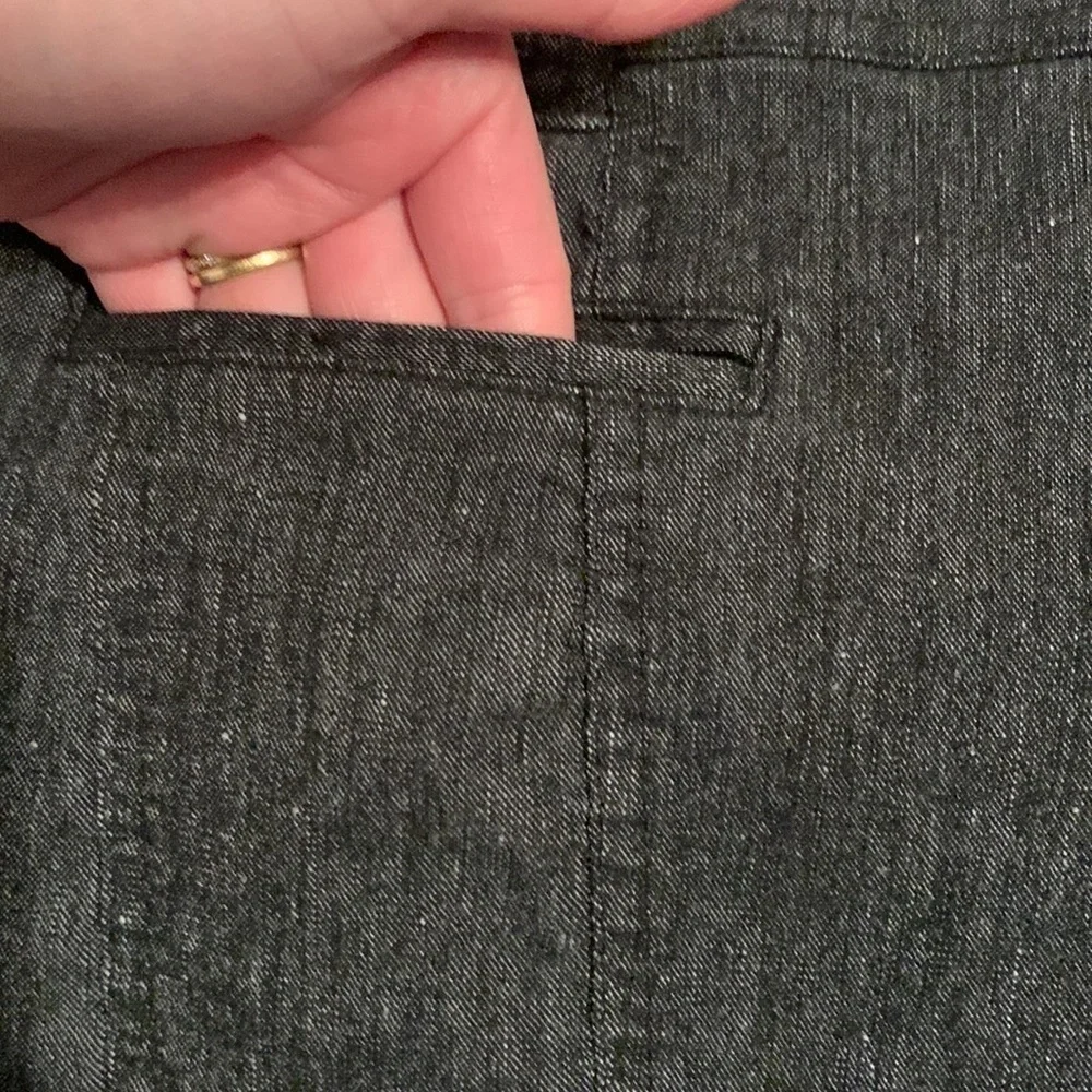 BEBE Dark Wash Denim Mini Jean Skirt With Pockets Women’s 10